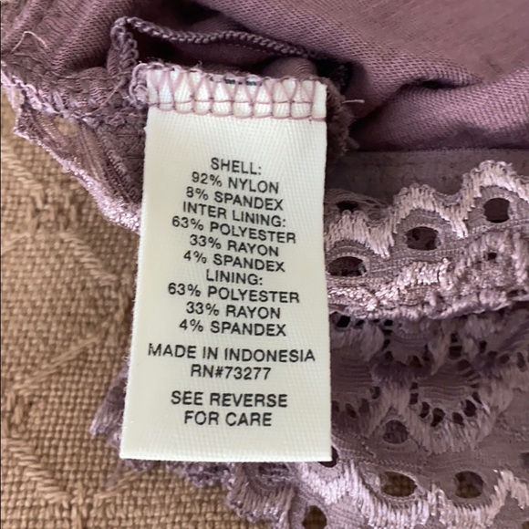 Bralette size L.  Lavender, Mudd brand. - Picture 4 of 4